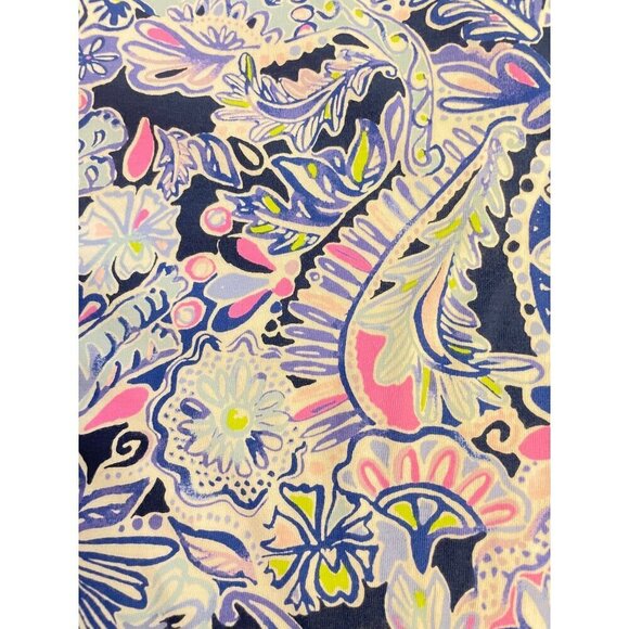 Lilly Pulitzer Bay Dress Blue Namaste in Jungle Size XS - Picture 8 of 8